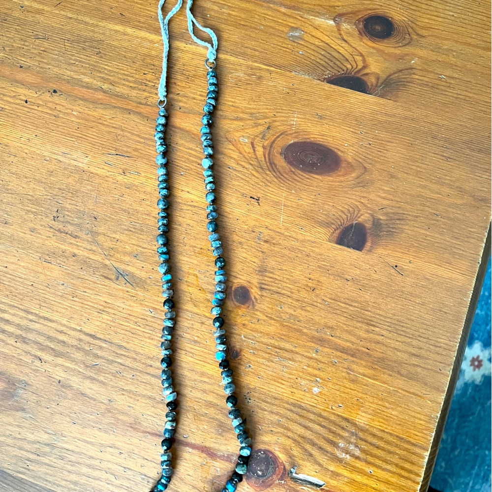 Adjustable labradorite necklace.